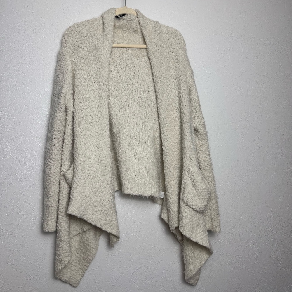 Vici Textured Puffy Extra Soft Oversized Open Cardigan‎